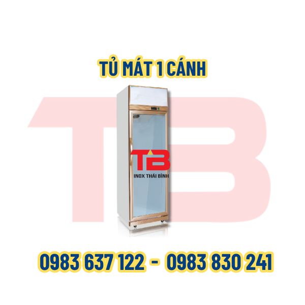 Tủ mát 1 cánh Inox Thái Bình